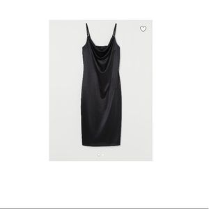 Black slip dres